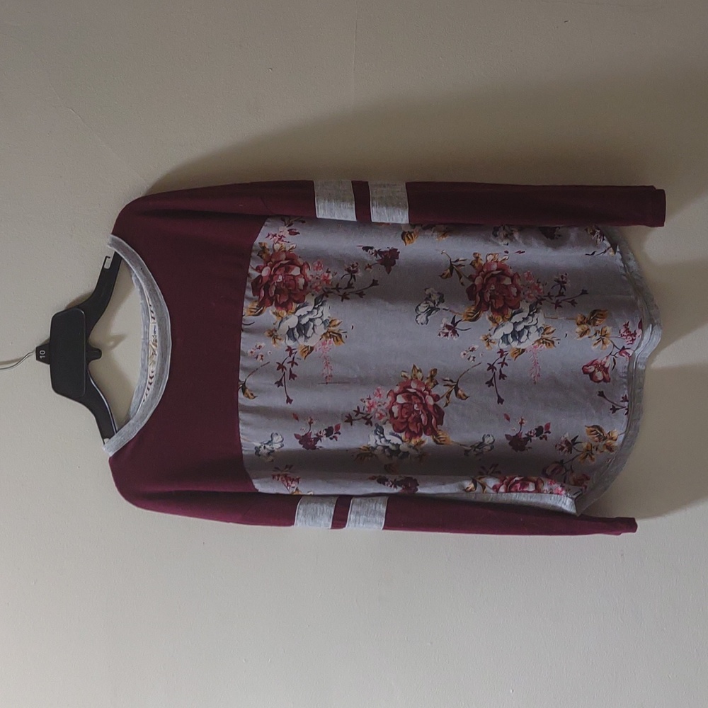 Rewind Floral Print Long Sleeve Shirt